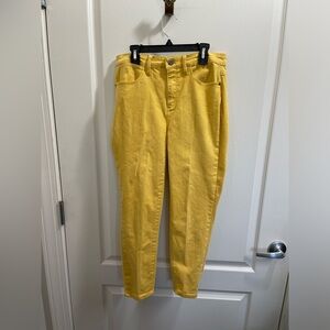 Talbots Women's High-Rise Yellow Jegging Crop Jeans Size 4 (sku331)
